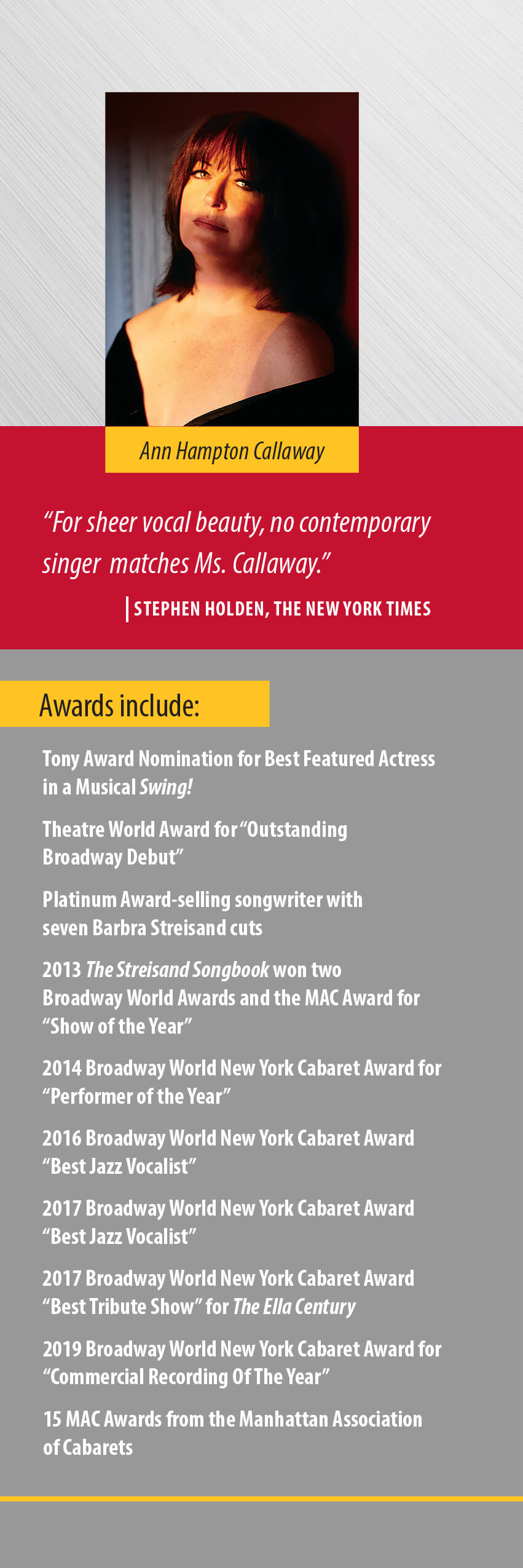 Featured Event – Ann Hampton Callaway