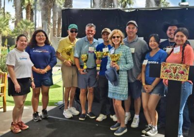 Attendees and students at the President's Circle 3rd Annual Pizza & Putting event on March 22, 2026
