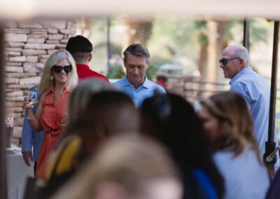 Guests at the President’s Circle cocktail reception at Desert Willow Golf Resort