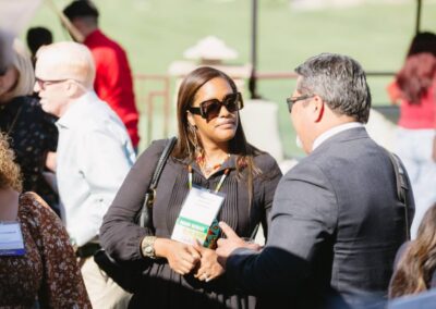 Guests at the President’s Circle cocktail reception at Desert Willow Golf Resort