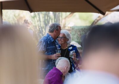 Guests at the President’s Circle cocktail reception at Desert Willow Golf Resort