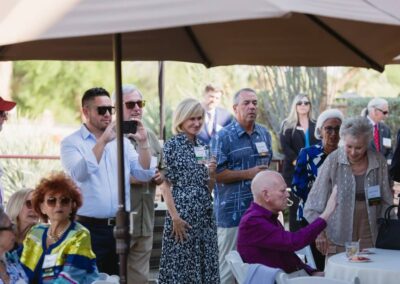 Guests at the President’s Circle cocktail reception at Desert Willow Golf Resort