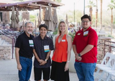 Guests at the President’s Circle cocktail reception at Desert Willow Golf Resort