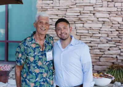 Guests at the President’s Circle cocktail reception at Desert Willow Golf Resort