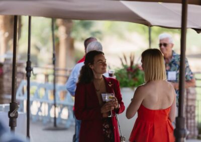 Guests at the President’s Circle cocktail reception at Desert Willow Golf Resort