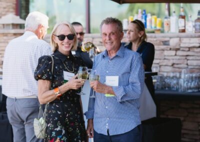 Guests at the President’s Circle cocktail reception at Desert Willow Golf Resort